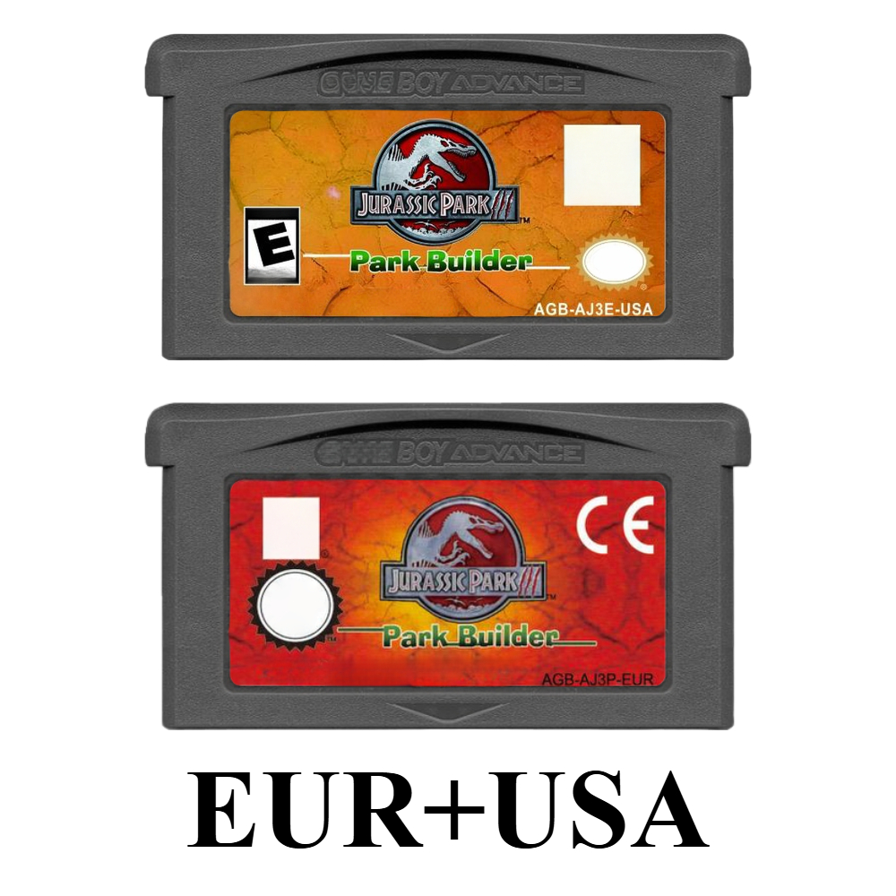 Retro Game Card - Jurassic Park III Park Builder GBA