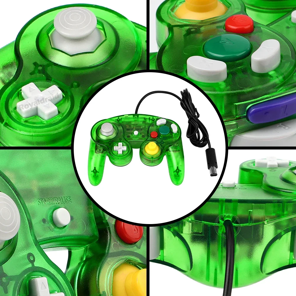 Retro Gaming Joystick - 8 Colors Transparent For NGC Wired
