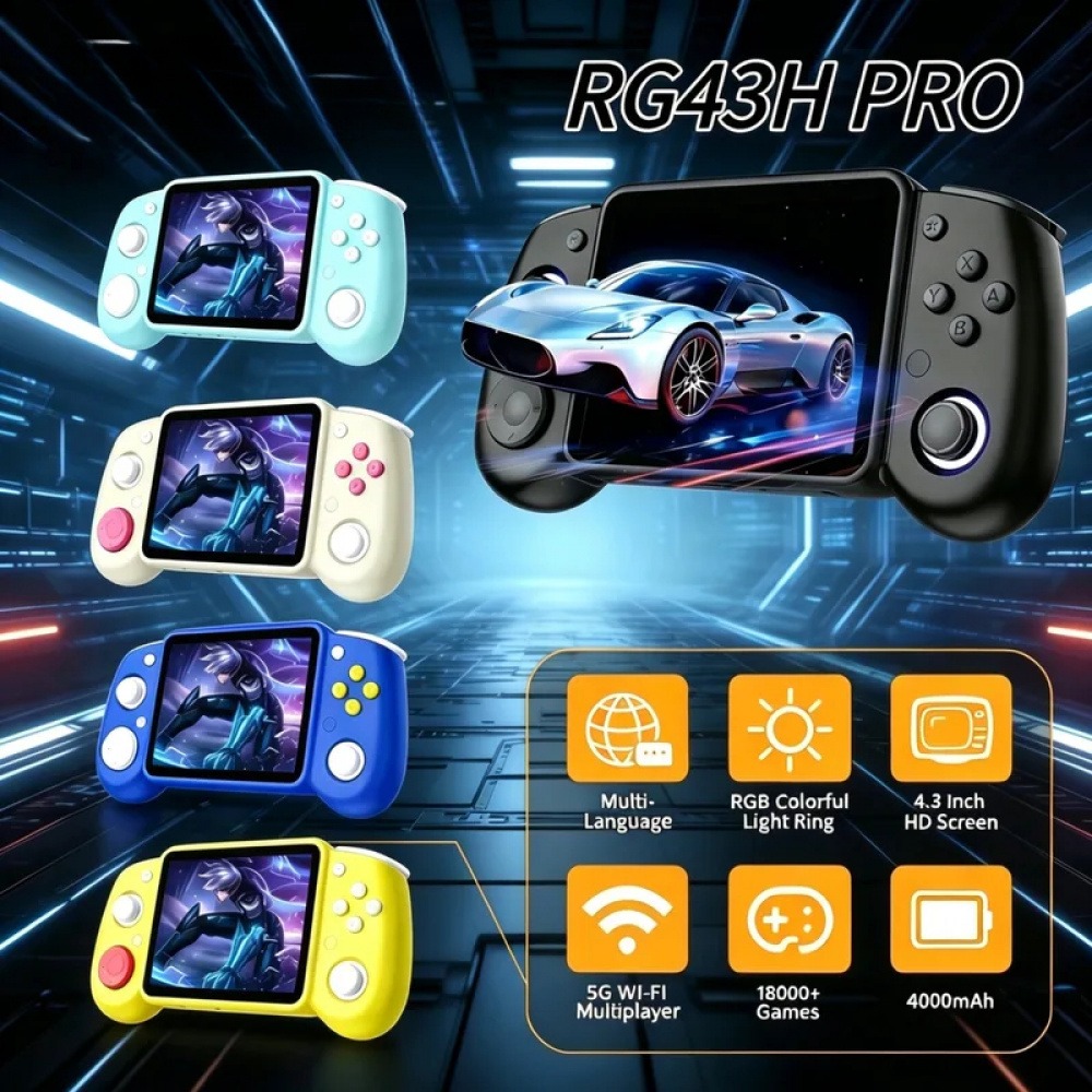Retro Gaming System - RG43H Pro Portable Retro Handheld Game