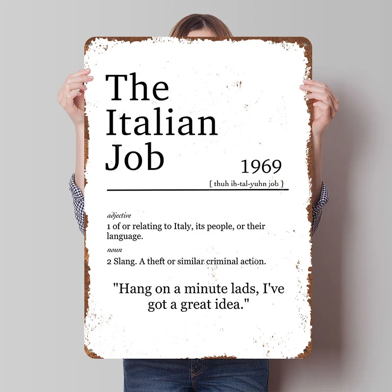 Retro Gaming Jobs - Italian Job Poster Customized Wall Art
