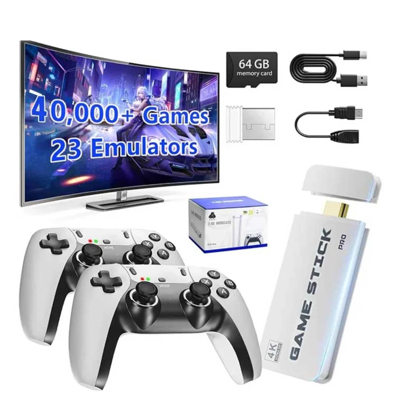 Retro Gaming Joystick - M15 4K TV Game Stick 64GB