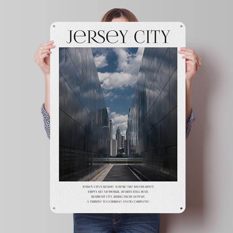Retro Gaming Jersey - Jersey City Poster Customized Vintage Metal