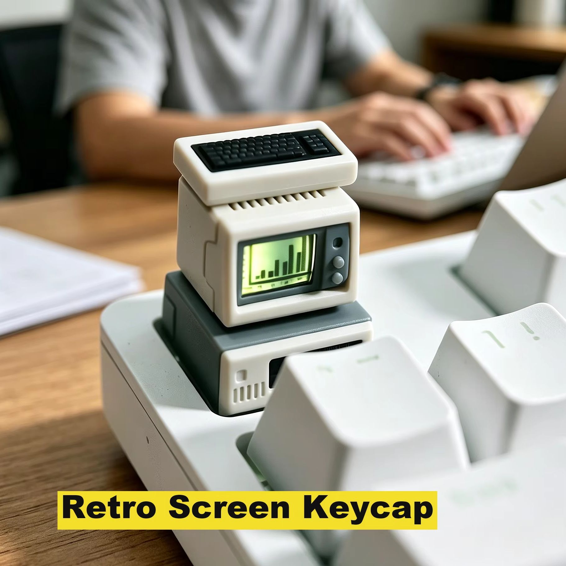 Retro Gaming Unit - Retro Computer Keycap Backlit Custom Computer