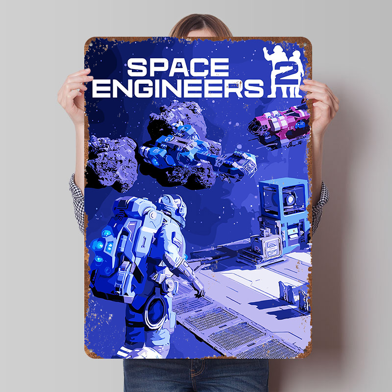 Space Engineers 2 Game Cover A - Retro Poster Gaming 评论和价格