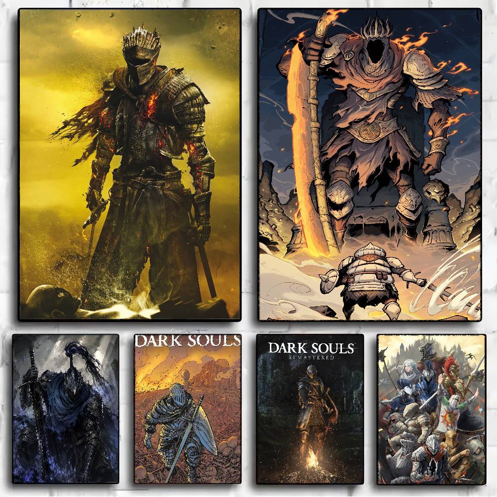 GAME Dark Souls Vintage Poster - Retro Poster Gaming 评论和价格