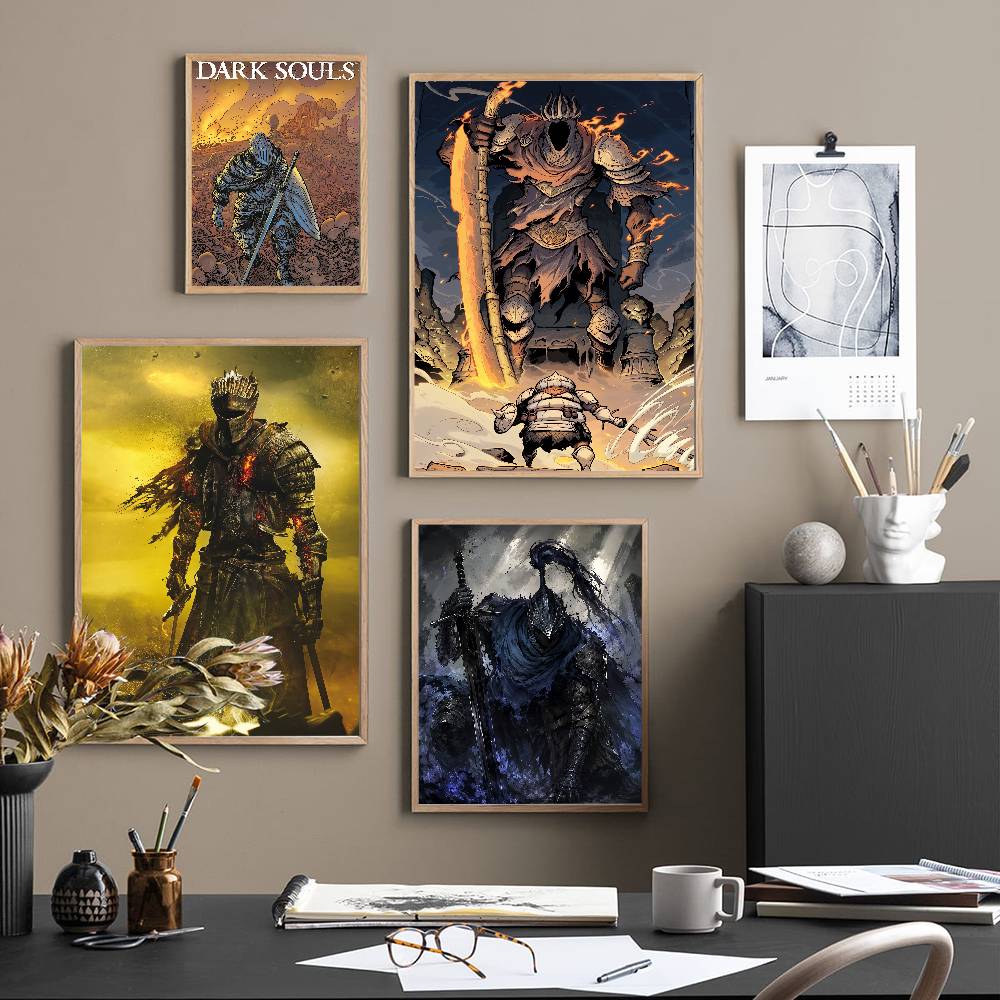 GAME Dark Souls Vintage Poster - Retro Poster Gaming 评论和价格