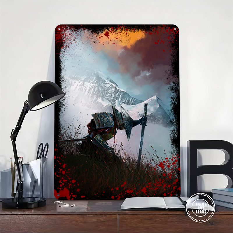 Samurai Pop Art Printed Poster - Retro Poster Gaming 评论和价格