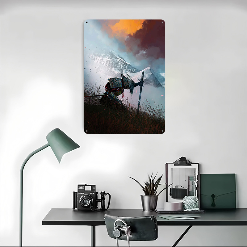 Samurai Pop Art Printed Poster - Retro Poster Gaming 评论和价格
