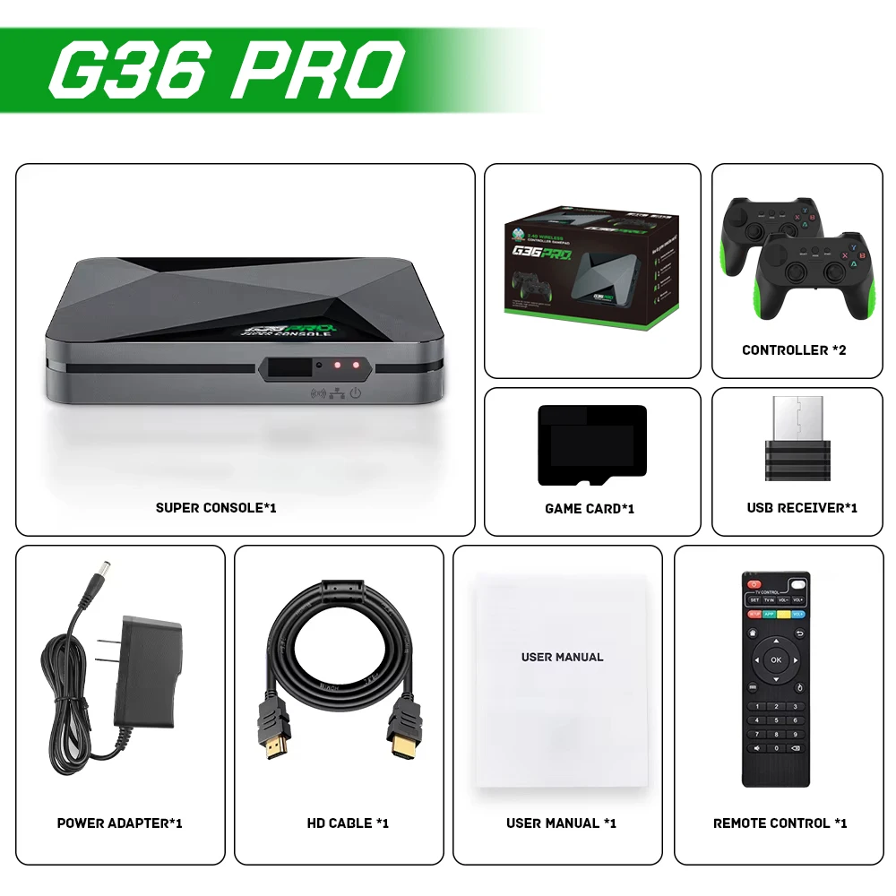 Super Console G36 Pro Retro Vi - Retro Gaming System 评论和价格