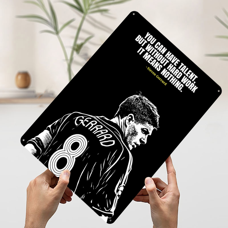 Steven Gerrard Quote Metal Pos - Retro Poster Gaming 评论和价格