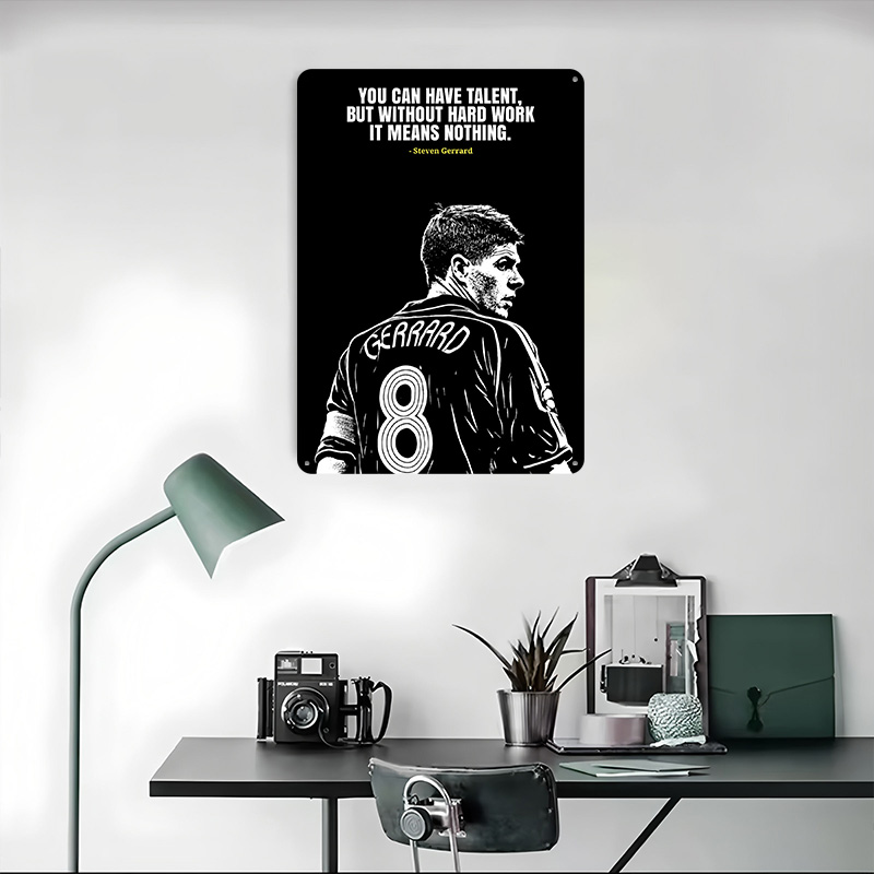 Steven Gerrard Quote Metal Pos - Retro Poster Gaming 评论和价格