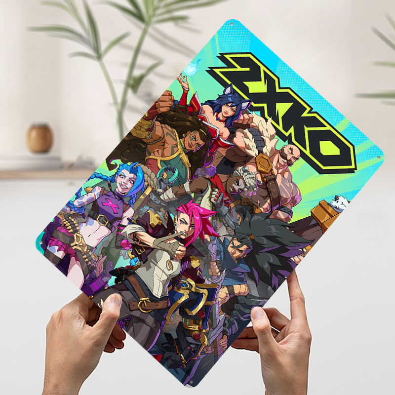 2XKO Fighting Game Art Tinplat - Retro Poster Gaming 评论和价格