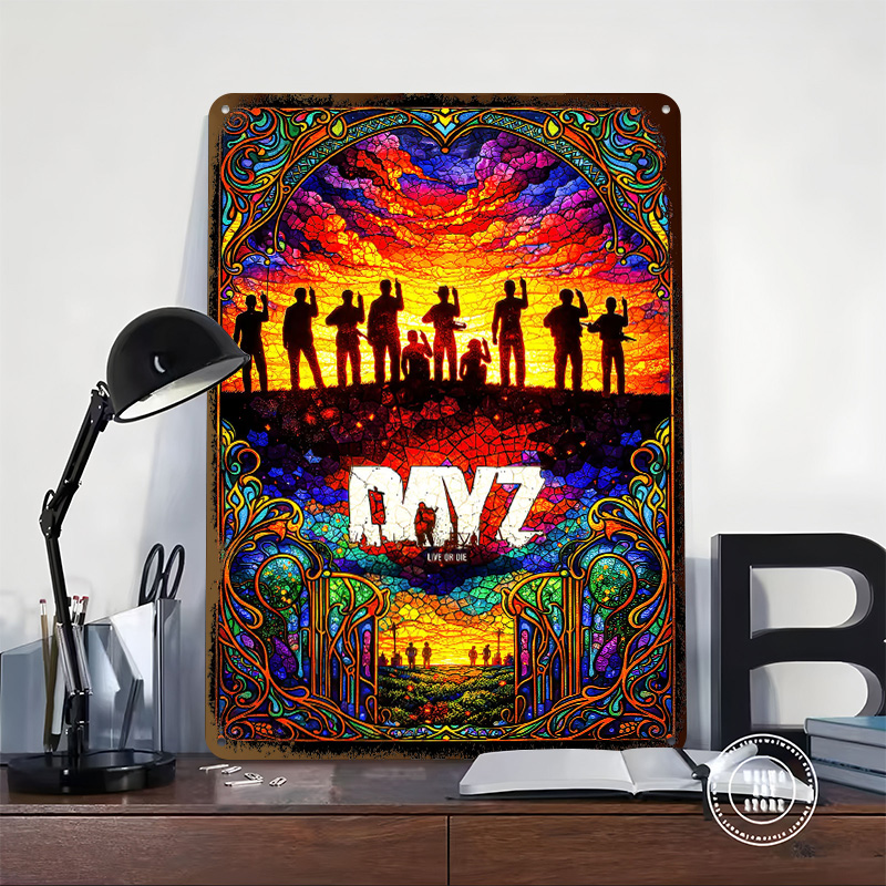 DayZ Stained Glass Tinplate Po - Retro Poster Gaming 评论和价格