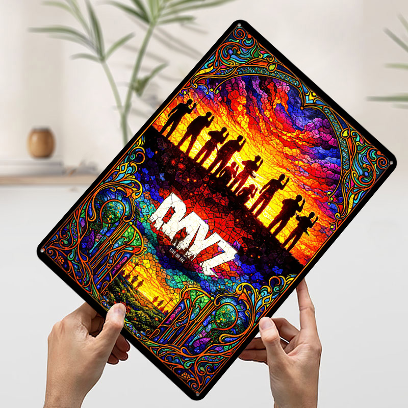 DayZ Stained Glass Tinplate Po - Retro Poster Gaming 评论和价格