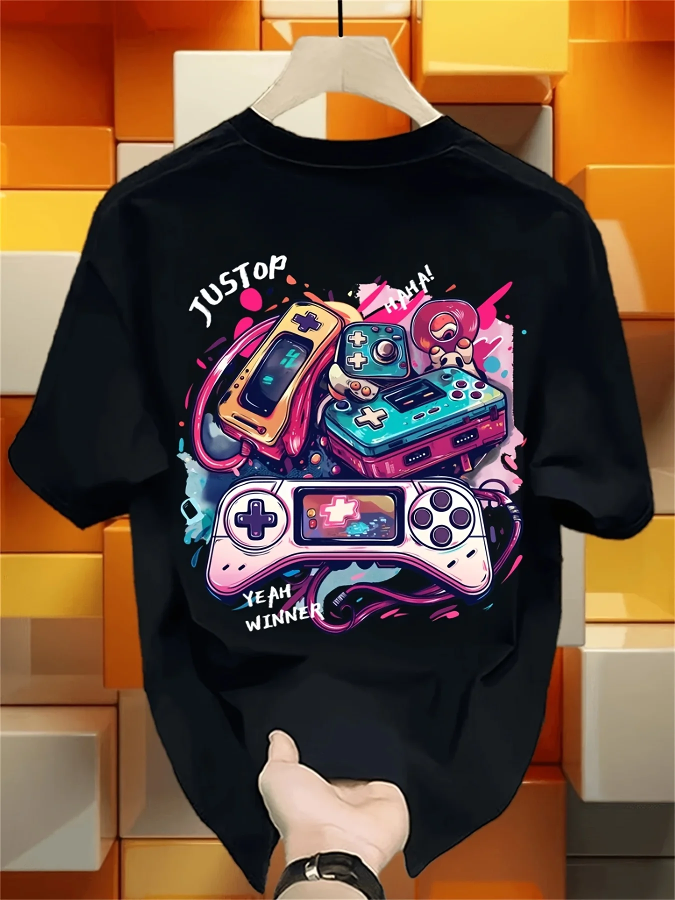 Retro Graffiti Gamepad Art Dua - Retro Gaming Jersey 评论和价格