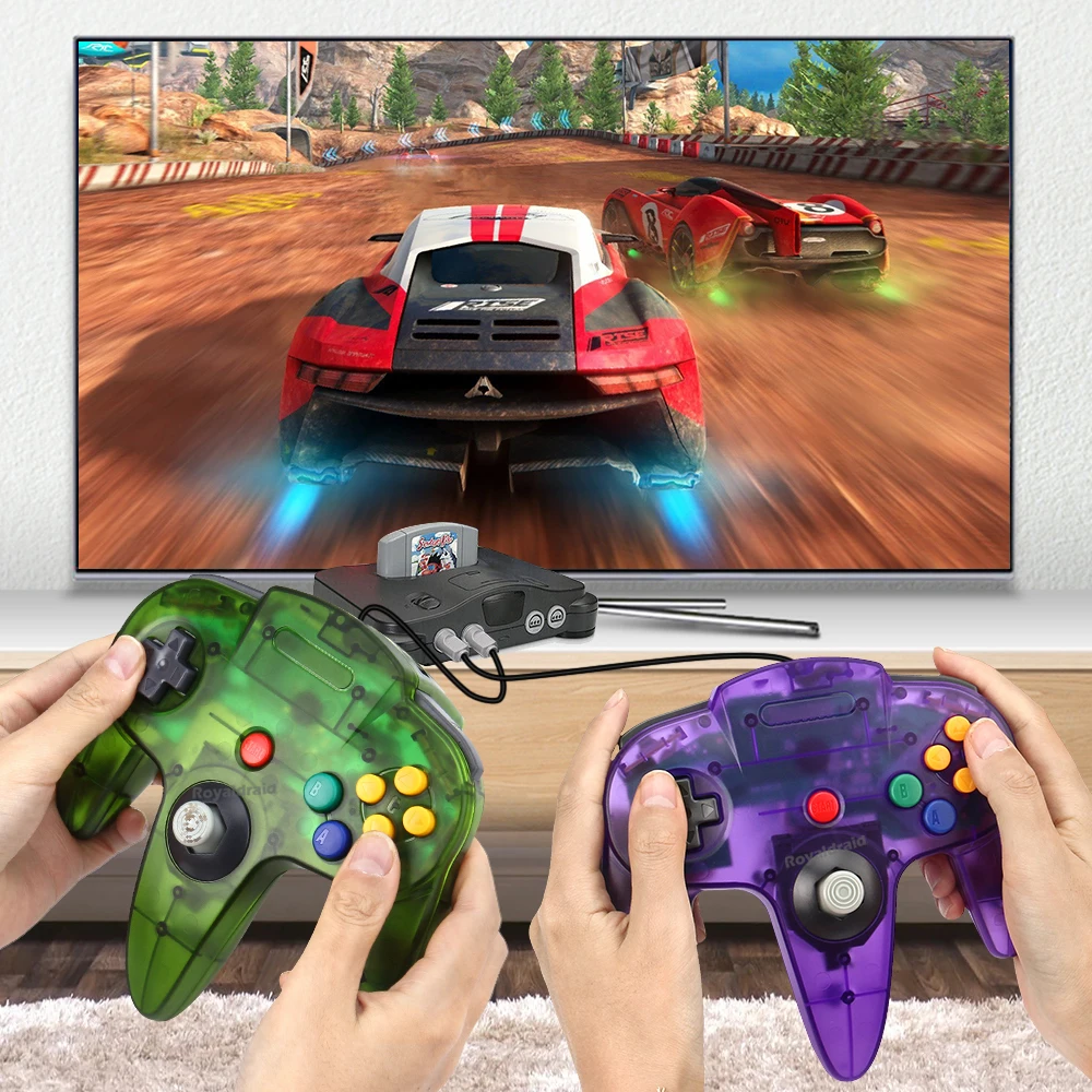 8 Colors Wired Gamepad For N64 - Retro Gaming Joystick 评论和价格