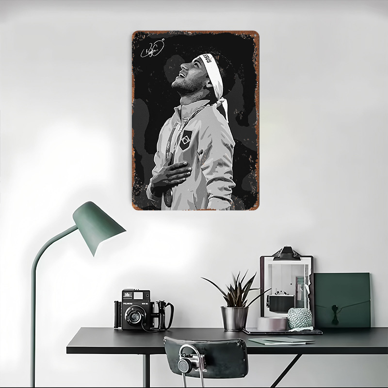Neymar Jr. Portrait Poster Cus - Retro Poster Gaming 评论和价格