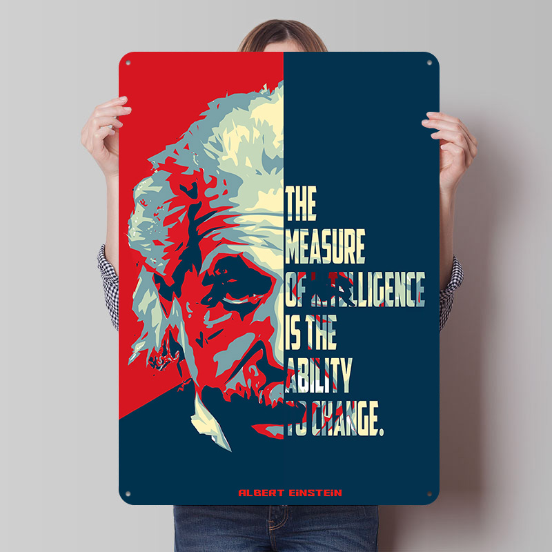 Albert Einstein Quotes Tinplat - Retro Poster Gaming 评论和价格