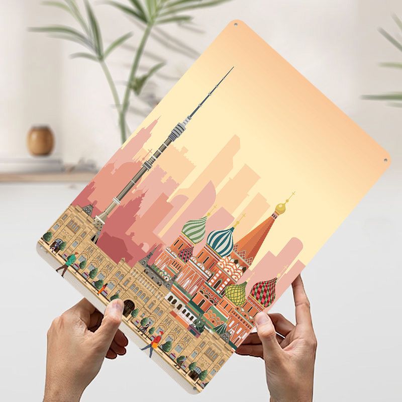 Moscow Travel Print Printed Po - Retro Poster Gaming 评论和价格