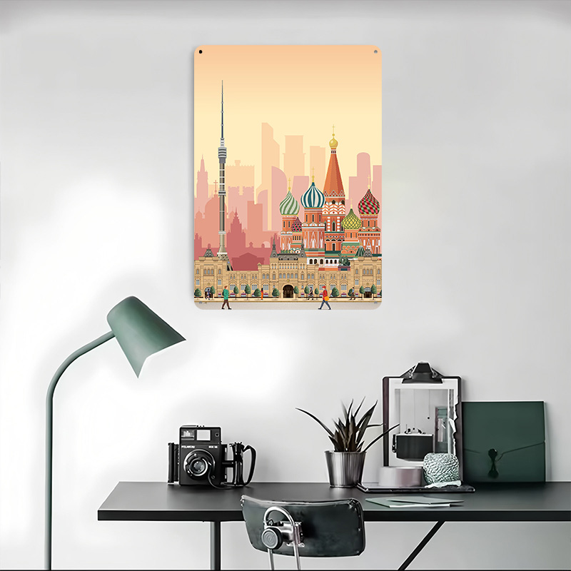 Moscow Travel Print Printed Po - Retro Poster Gaming 评论和价格