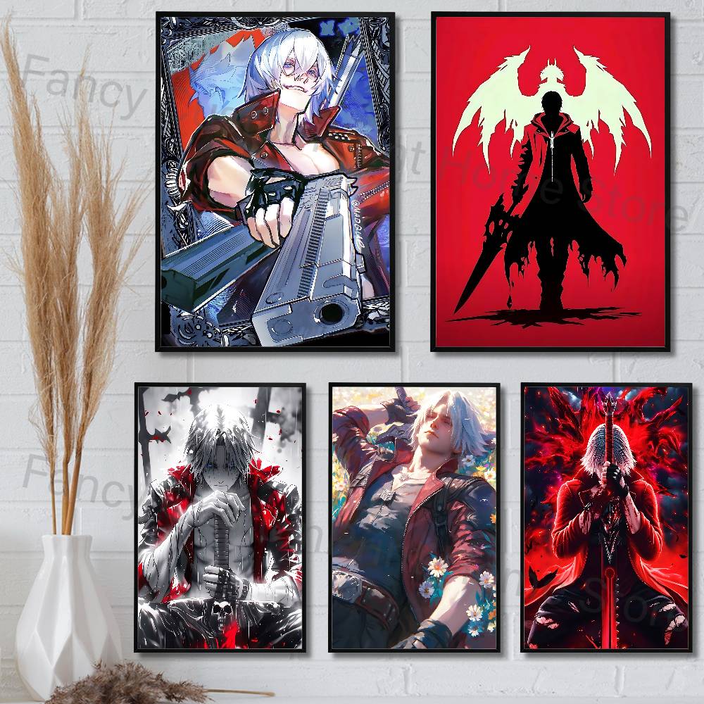 D-Devil May C-Cry Game Poster  - Retro Poster Gaming 评论和价格