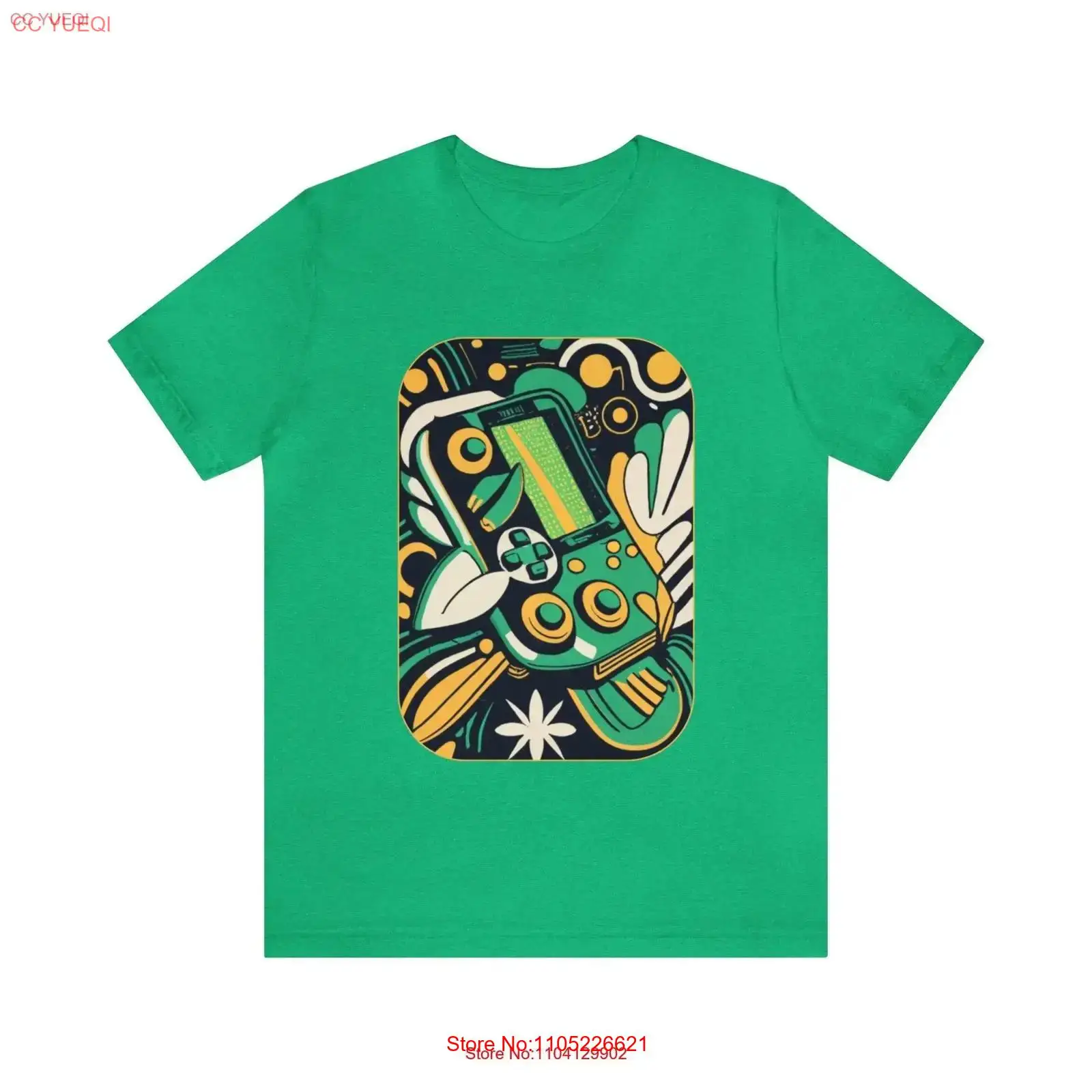 Leafy Green Jersey T Shirt ret - Retro Gaming Jersey 评论和价格