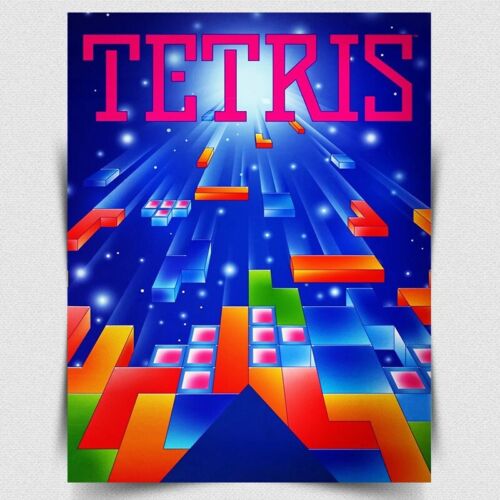 TETRIS METAL SIGN PLAQUE - Ret - Retro Poster Gaming 评论和价格