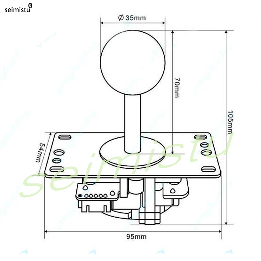 Joystick Copy Sanwa arcade Joy - Retro Gaming Joystick 评论和价格