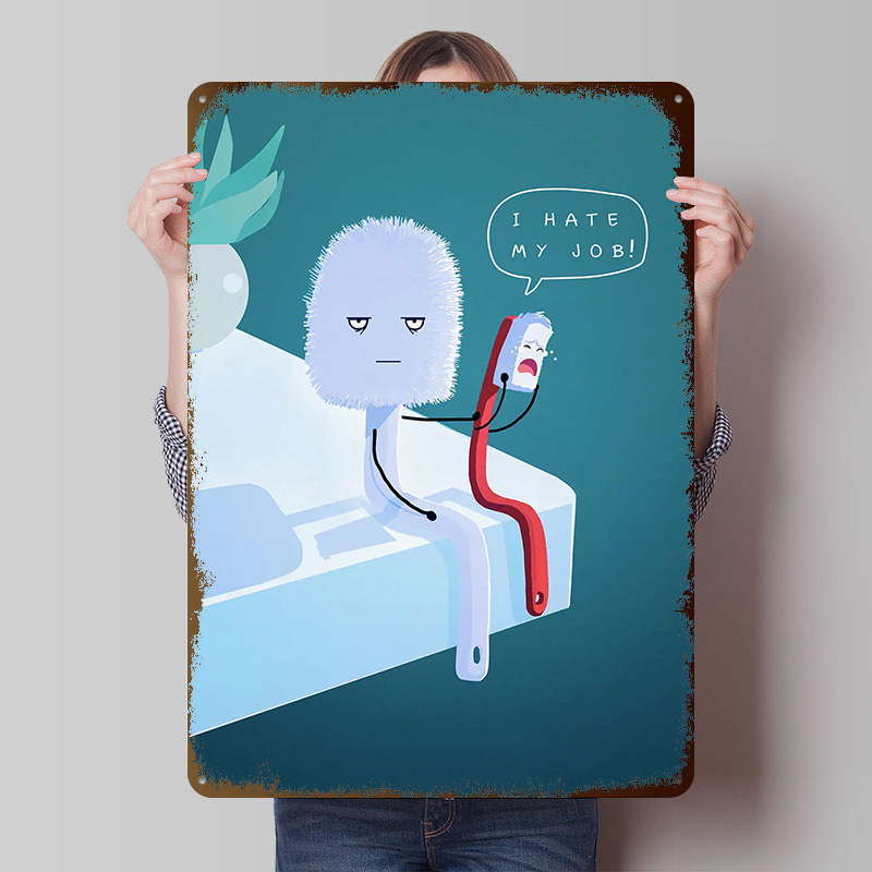 I Hate My Job Printed Poster C - Retro Gaming Jobs 评论和价格