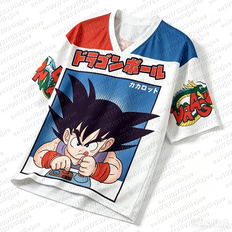 Dragon Ball Kid Goku Retro Gam - Retro Gaming Jersey 评论和价格
