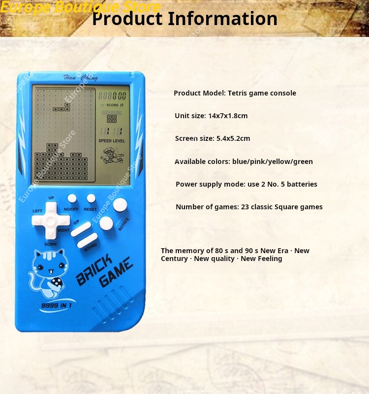 Large Screen Kids Handheld Gam - Retro Gaming System 评论和价格